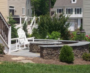 Falls Church fire pit Gas fire pit