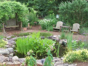 Water feature in Leesburg, Virginia