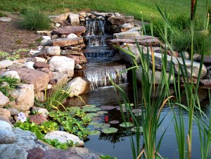 Boulder water feature