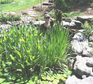 Boulder water feature Landscaped pond in Leesburg, Virginia