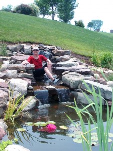 Boulder water feature