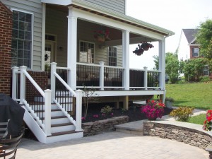 Covered deck and patio in Leesburg