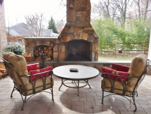 Outdoor fireplace Fireplace, wood storage